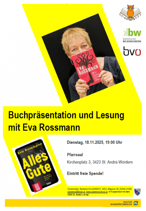 Lesung Eva Rossmann