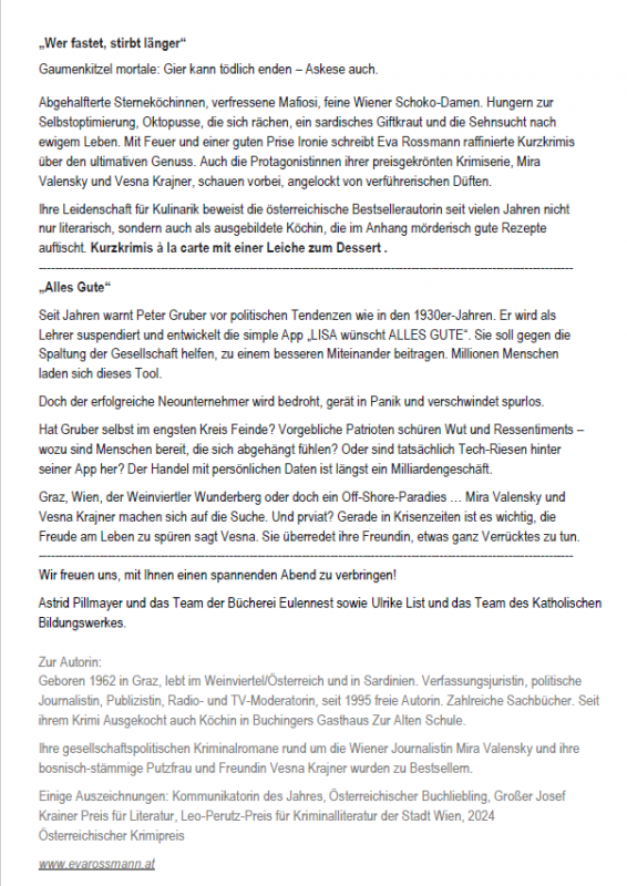 Lesung Eva Rossmann_Text