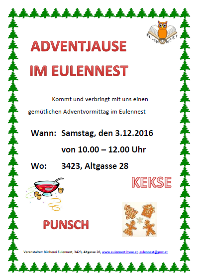 Adventjause im EULENNEST