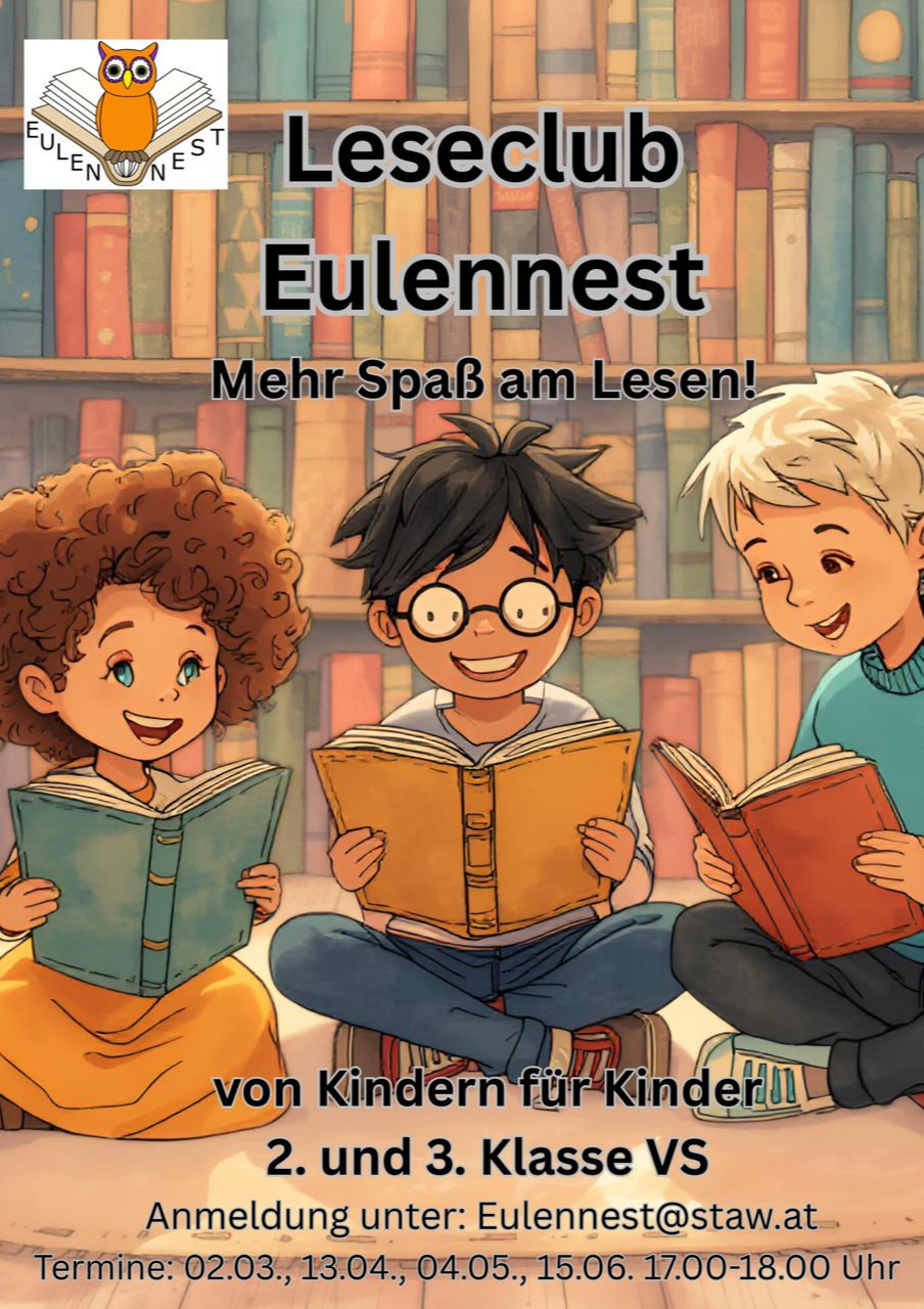 Flyer für Leselub-Veranstaltung
