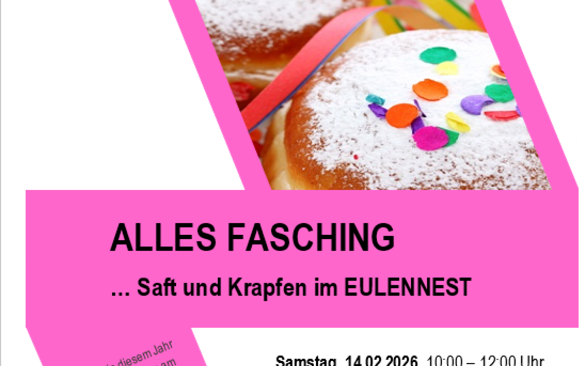 Flyer für Veranstaltung