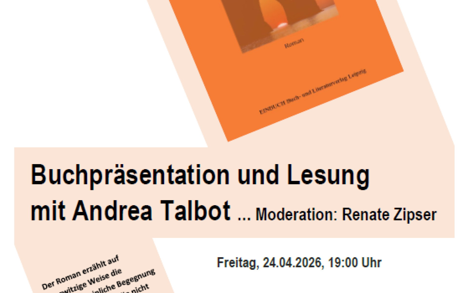 Flyer für Lesung
